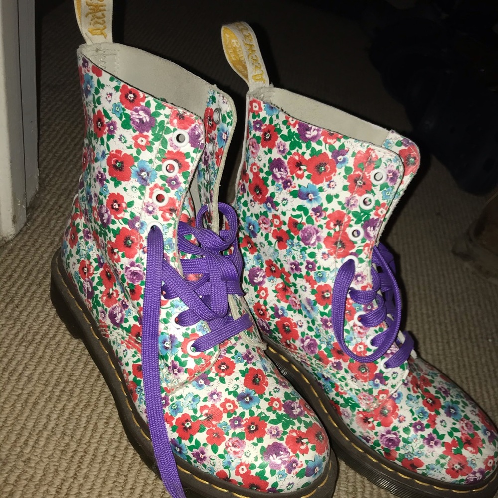 Floral Doc Martens